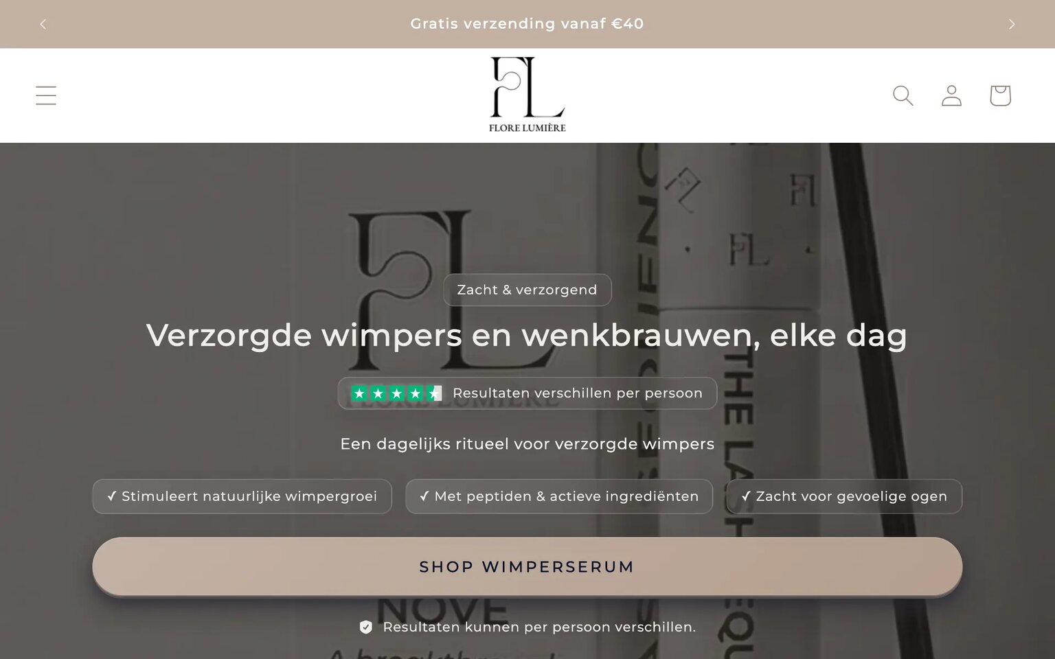 Webshop van Flore Lumière
